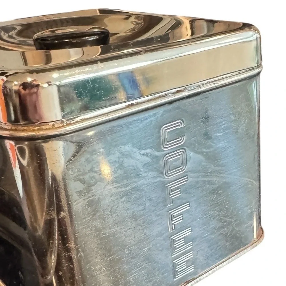 Vintage‎ Chrome Kitchen Canister Set 4pc Lincoln Beautyware